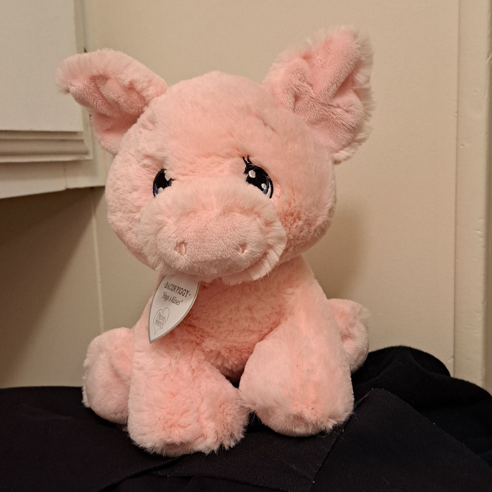 Vintage Precious Moments Pink Plush Piggy